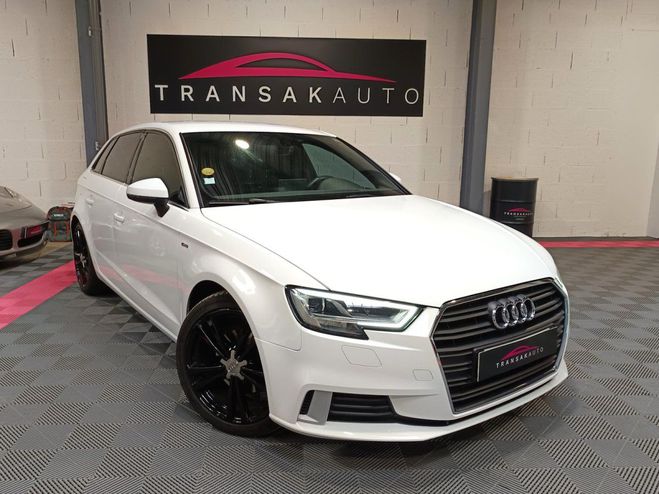 Audi A3 Sportback 2.0 TDI 150 S tronic 7 S Line Blanc de 2018