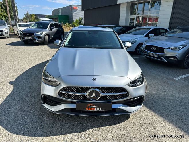 Mercedes Classe C 220d 200Cv AMG LINE - HISTORIQUE Gris Clair Mtallis de 2022