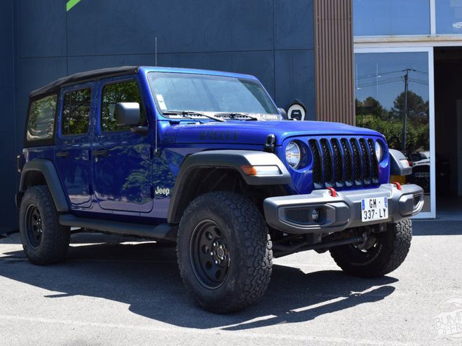 Jeep Wrangler JL UNLIMITED 2,0L OCEAN BLUE WILLYS bleu de 2019
