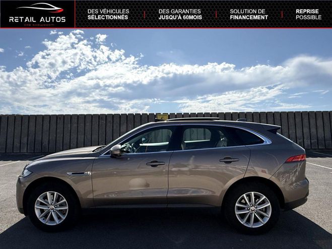 Jaguar F Pace F.PACE V6 3.0D 300ch Portfolio 4x4 BVA8 MARRON CLAIR de 2016