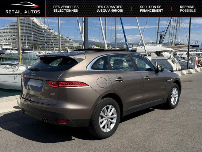 Jaguar F Pace F.PACE V6 3.0D 300ch Portfolio 4x4 BVA8 MARRON CLAIR de 2016