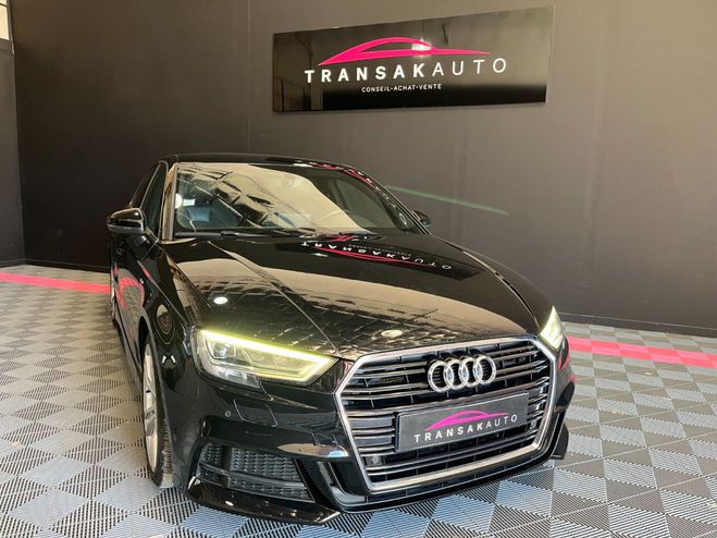 Audi A3 BERLINE 2.0 TDI 150 S tronic 6 S Line IN Noir de 2017