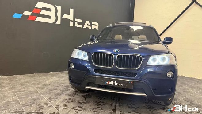 BMW X3 2.0 D 185 LUXE XDRIVE BVA Bleu de 2011