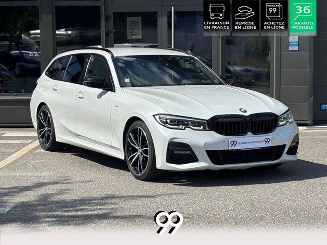 BMW Serie 3 touring 318d M Sport - BVA G21 PHASE 1 BLANC MINRAL MTALLISE de 2020
