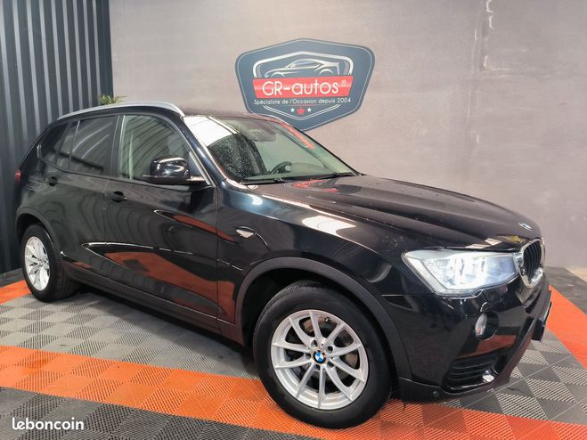 BMW X3 18D S-DRIVE 150cv BVA 86000km garantie 1 Noir de 2016
