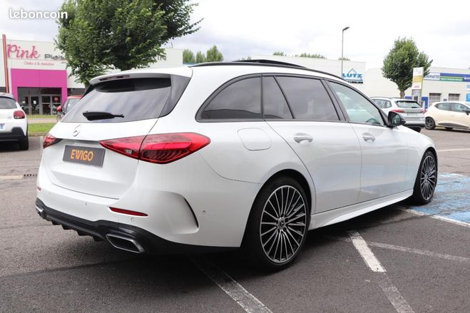 Mercedes Classe C BREAK 220 D MHEV AMG LINE 4MATIC TOIT OU Blanc de 2021