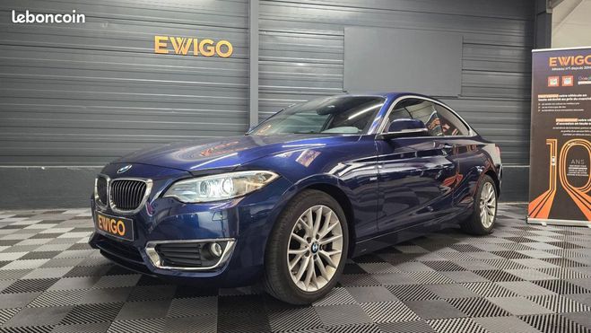 BMW Serie 2 COUPE 2.0 220 D 190 LOUNGE XDRIVE BVA Bleu de 2015