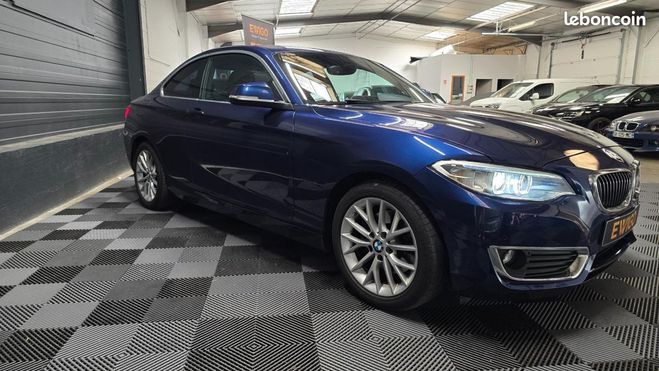 BMW Serie 2 COUPE 2.0 220 D 190 LOUNGE XDRIVE BVA Bleu de 2015