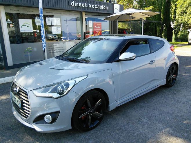 Hyundai Veloster 1.6 T-GDI 16V 186 cv CLIMATISATION - MOT Gris clair de 2014