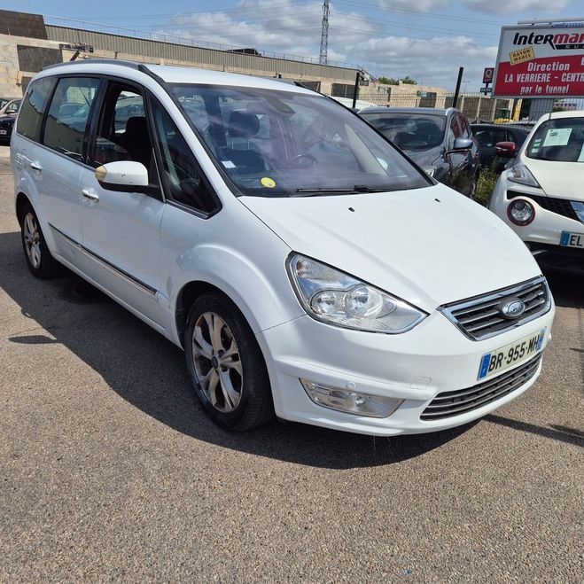 Ford Galaxy II (2) 2.0 TDCI 140 TITANIUM BV6 7PL Blanc de 2011