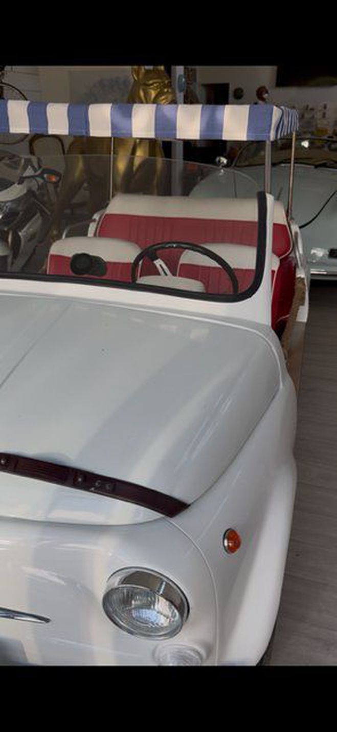 Fiat 500 Jolly REPLIQUE SPIAGGINA REPRISE POSSIBL Blanc Verni de 1969