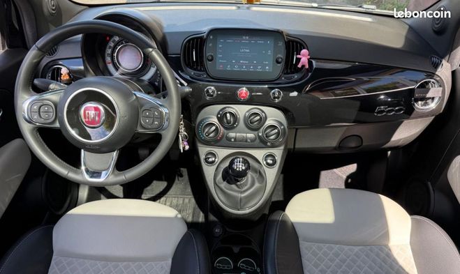 Fiat 500 1.0 70 BSG MHEV HYBRID DOLCE VITA TOIT P Noir de 2021