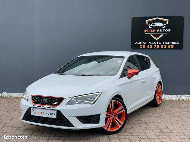 Seat Leon cupra 2.0 tsi 280ch pack performance ora Blanc de 2015