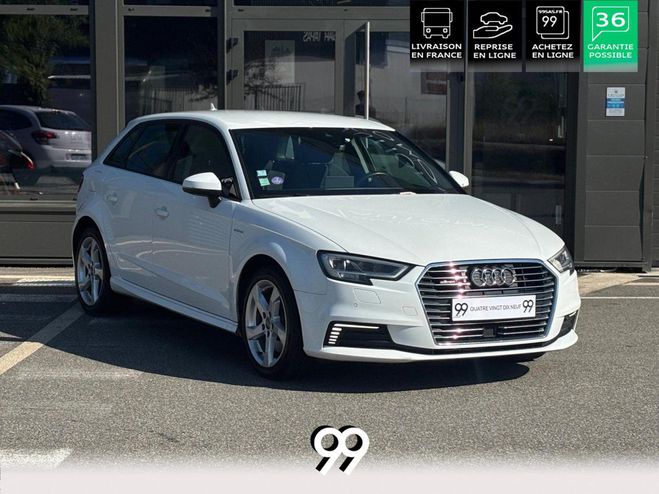Audi A3 Sportback 1.4 TFSI e-tron - 204 - BV S-T Blanc mtallis de 2017