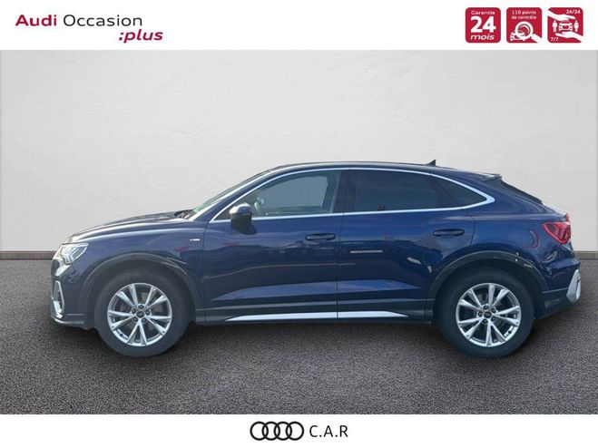 Audi Q3 Sportback 35 TDI 150 ch S tronic 7 S lin Bleu de 2022