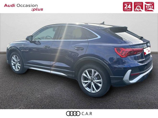 Audi Q3 Sportback 35 TDI 150 ch S tronic 7 S lin Bleu de 2022