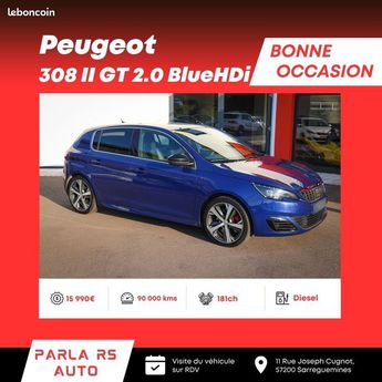  Voir détails -Peugeot 308 II GT 2.0 BlueHDi 181 ch bote automatiq à Sarreguemines (57)
