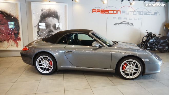 Porsche 911 997 Phase 2 cabriolet, 01-2009-124500km, Gris de 2009