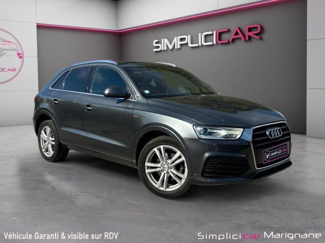 Audi Q3 2.0 TDI 150 ch S tronic 7 S line *GARANT Noir de 2018