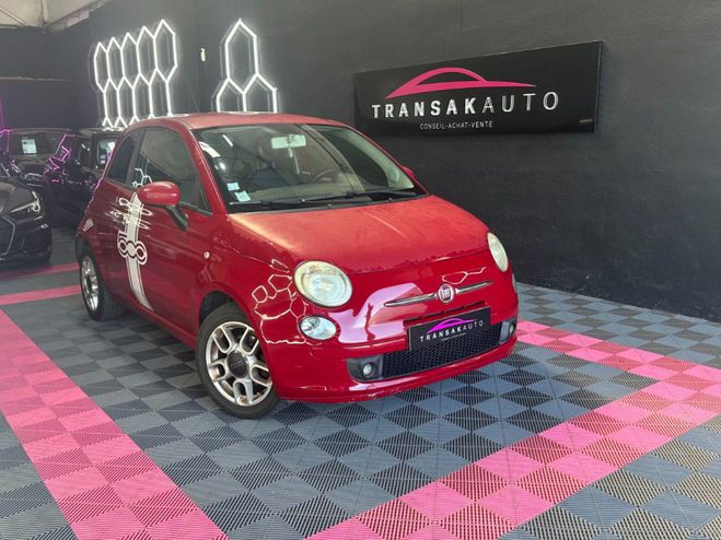 Fiat 500 Sport 1.4 16V 100 ch ~ Siges en cuir ti Rouge de 2008