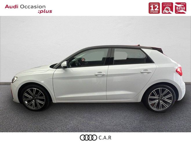 Audi A1 Sportback 25 TFSI 95 ch S tronic 7 Advan Blanc de 2022
