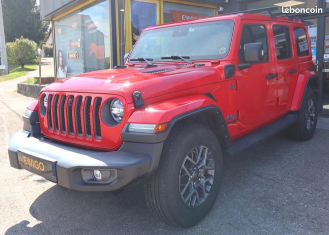 Jeep Wrangler 2.0 T 380 CH 4XE HYBRID PHEV 17.3KWH 80T Rouge de 2021