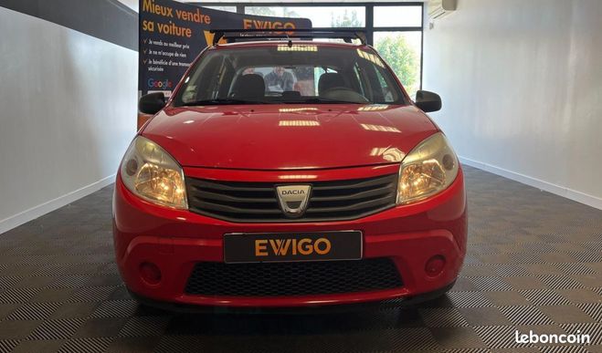 Dacia Sandero 1.4 MPI GPL 75 AMBIANCE + 1ERE MAIN Rouge de 2010