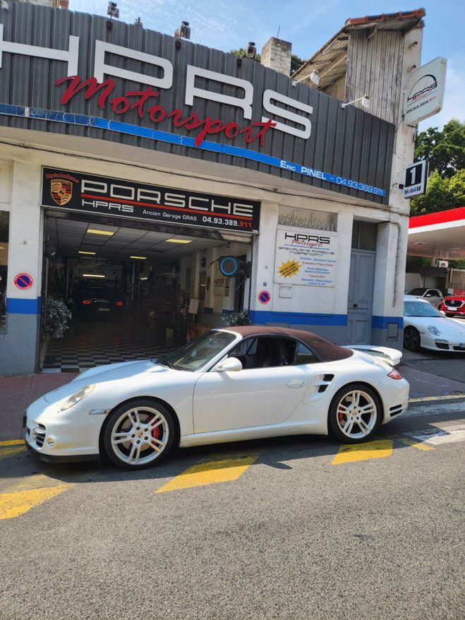 Porsche 911 (997) (2) 3.8 500 TURBO PDK blanche de 2010