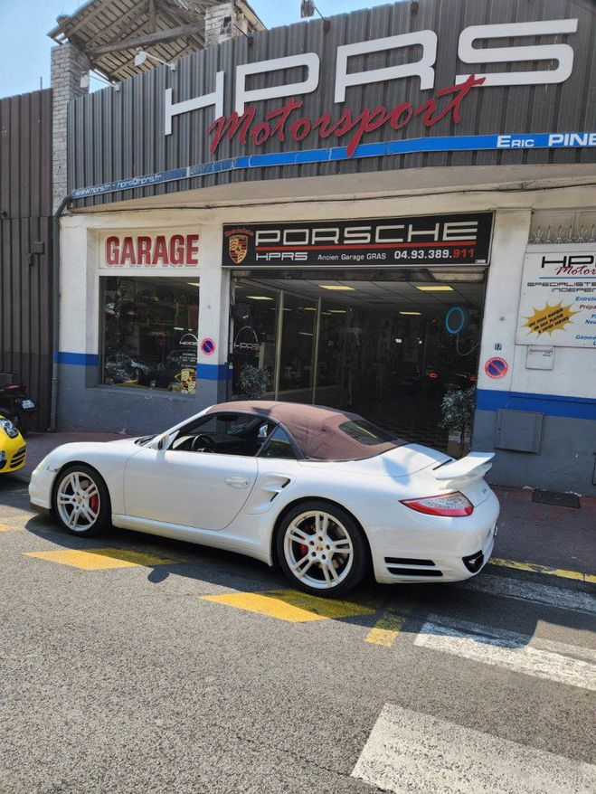 Porsche 911 (997) (2) 3.8 500 TURBO PDK blanche de 2010