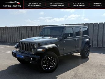  Voir détails -Jeep Wrangler UNLIMITED 2.0 T 380ch 4xe Rubicon Rock-T à Villeneuve-Loubet (06)