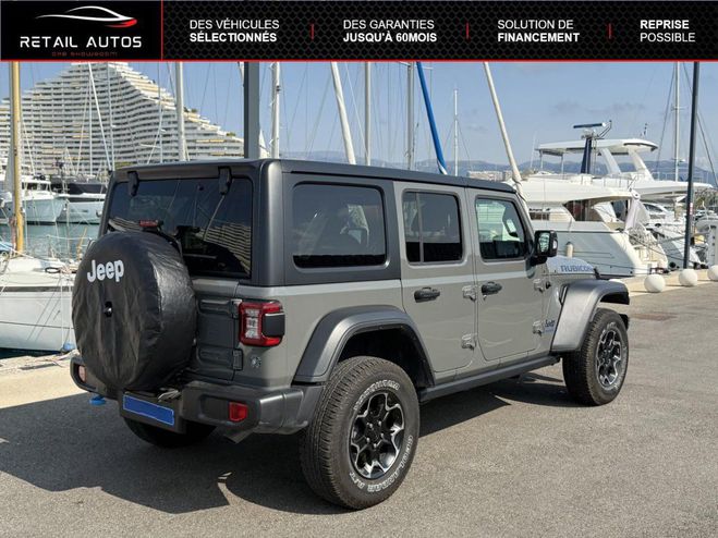 Jeep Wrangler UNLIMITED 2.0 T 380ch 4xe Rubicon Rock-T GRIS de 2021