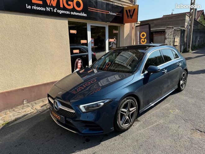 Mercedes Classe A 1.3 180 136Ch AMG LINE TOIT OUVRANT SIG Bleu de 2019