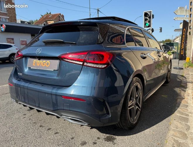 Mercedes Classe A 1.3 180 136Ch AMG LINE TOIT OUVRANT SIG Bleu de 2019