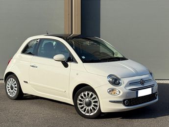  Voir détails -Fiat 500 1.2i - 69 cv - 2018 LOUNGE à Roanne (42)