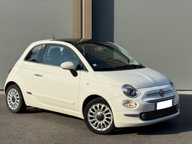 Fiat 500 1.2i - 69 cv - 2018 LOUNGE BLANC de 2019