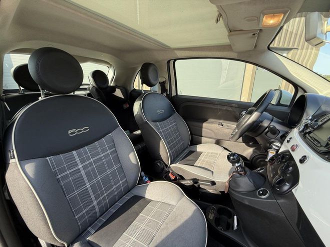 Fiat 500 1.2i - 69 cv - 2018 LOUNGE BLANC de 2019
