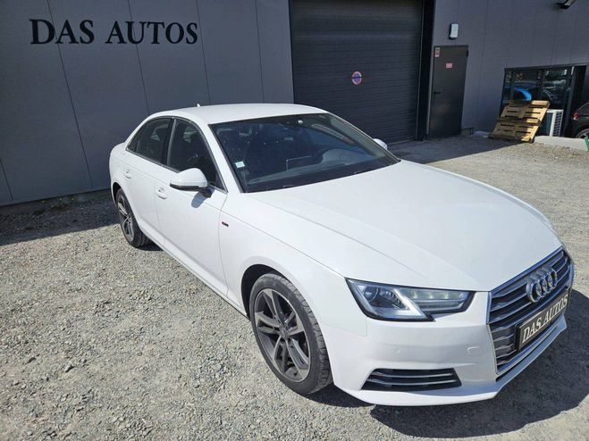 Audi A4 V (B9) 2.0 TDI 122ch S line S tronic 7 BLANC de 2016