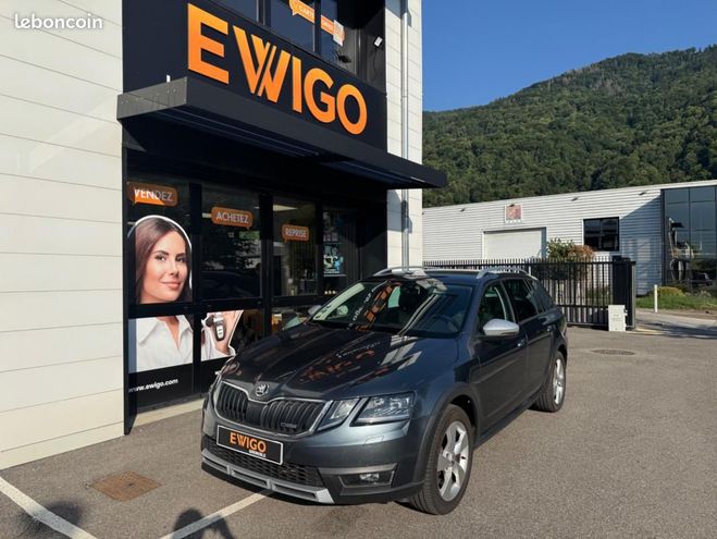 Skoda Octavia Combi 2.0 TDI 180 SCOUT 4X4 DSG BVA Gris de 2018