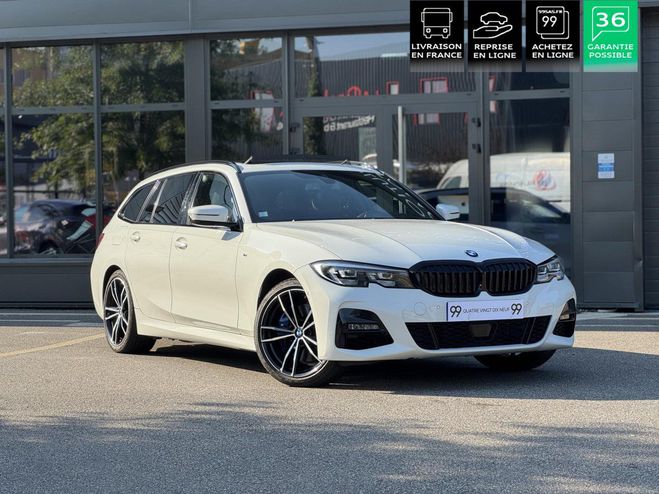 BMW Serie 3 touring 330e M Sport ATTELAGE PANO HK LO 300 - ALPINWEISS UNIE de 2020