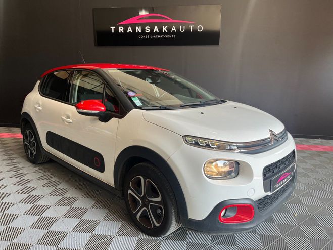 Citroen C3 PureTech 82 Shine - APPLE CARPLAY + DIST Blanc de 2018