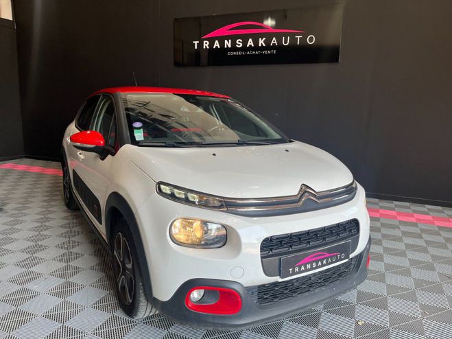 Citroen C3 PureTech 82 Shine - APPLE CARPLAY + DIST Blanc de 2018