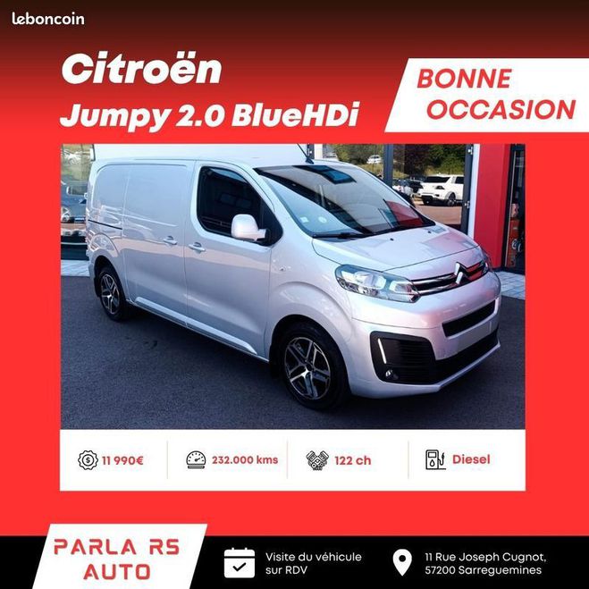 Citroen Jumpy III 2.0 BlueHDi 122ch 3 places Gris de 2017