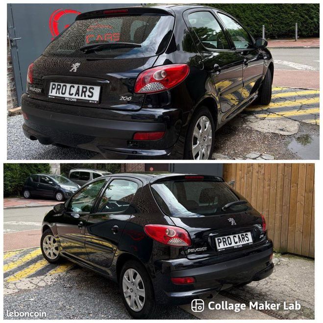 Peugeot 206  Noir de 2010