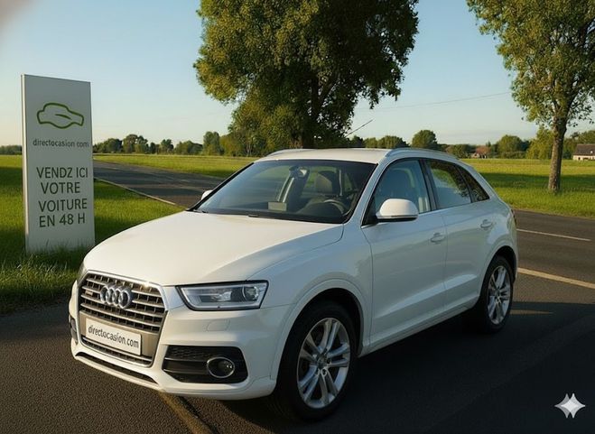 Cliquer pour voir la photo suivante Audi Q3 Série 1 2.0 TDI DPF 140 CLIM - 1ERE Blanc de 2012