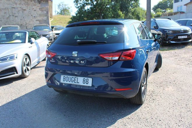 Seat Leon III STYLE TSI 115 CV TURBO BOITE 6V CAM Bleu Maritime de 2019