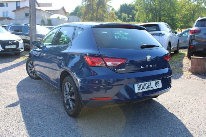 Seat Leon III STYLE TSI 115 CV TURBO BOITE 6V CAM Bleu Maritime de 2019