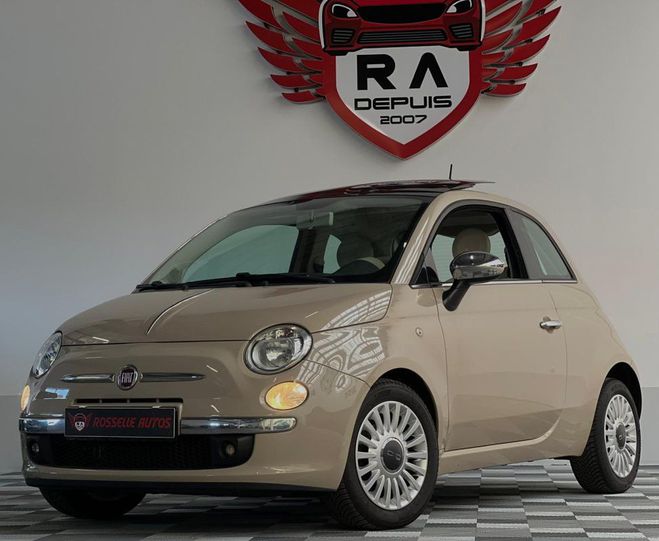 Fiat 500 1.2 69CH LOUNGE BVA Beige Mtallis de 2014
