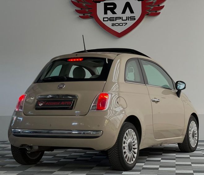 Fiat 500 1.2 69CH LOUNGE BVA Beige Mtallis de 2014