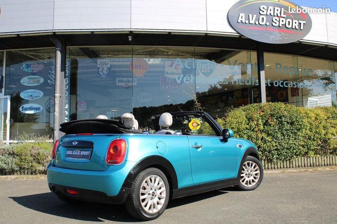 Mini One CABRIOLET III 1.5 COOPER 136 FINITION CH Bleu de 2016