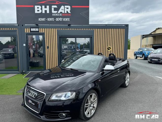 Audi A3 CABRIOLET 2.0 TDI 140 S-LINE S-TRONIC 6 Noir de 2009